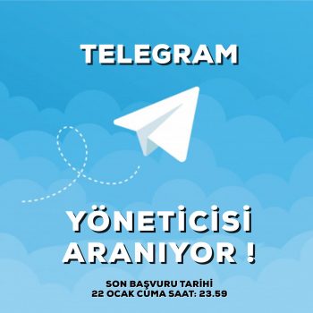 Telegram Yöneticisi Aranıyor!